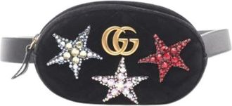 Gucci Pre-owned Vintage Fabric Fanny Pack - Dames - Vintage Heuptassen - Zwart - ONE Size - Vintage