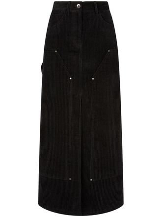 TOMBOY Ribfluwelen rok - Zwart