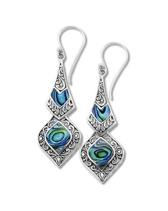 Samuel B. Silver Abalone Pearl Earrings