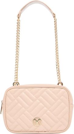 Carlo Colucci Gewatteerde Crossbody Tas - Dames - Schoudertassen - Beige - ONE Size - Tassen