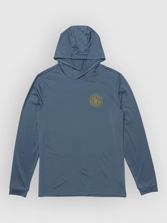 Salty Crew Global Hood Sunshirt Longsleeve Lycra azul