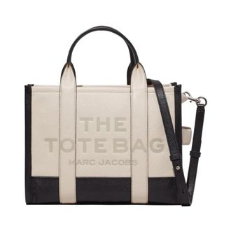 Marc Jacobs The Colorblock Medium Tote Bag - Dames - Shoppers - Beige - ONE Size - Leer - Tassen