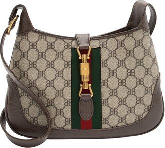 Gucci BB Jackie Small Leather Shoulder Bag (Authentic Pre-Loved)