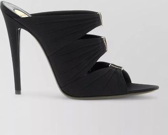 Saint Laurent emilie mules open toe stiletto heel