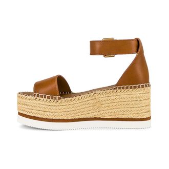 See By Chlo&eacute; Wedges, female, Brown, Size: 10 US Glyn Espadrillas Plateau
