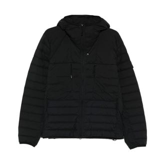 Stone Island Seamless Tunnel Nylon Down-TC Hooded Down Jacket - male - Stone Island - Winter Jackets - Black - S - Jackets
