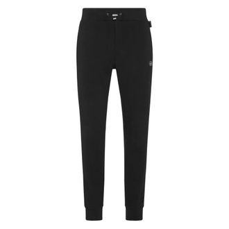 Philipp Plein Broeken, Heren, Zwart, S, Katoen, Joggingbroeken
