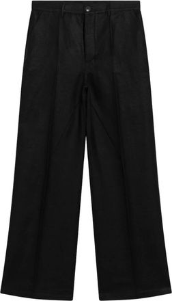 Rick Owens Werkbroek - Heren - Wijde Broeken - Zwart - W32 - Katoen - Broeken