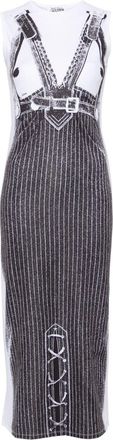 Jean Paul Gaultier Madonna trompe loeil midi dress - women - Polyester/Elastane - M - White
