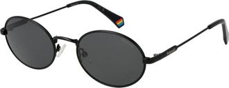 Polaroid Zwarte Metalen Zonnebril