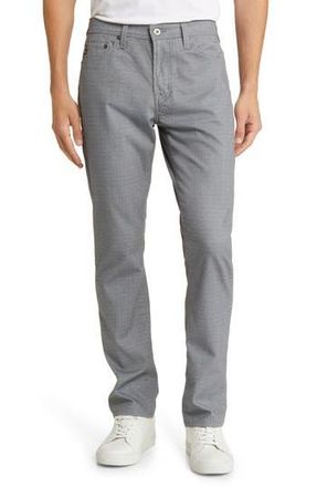 AG - Adriano Goldschmied Everett Mens Slim Straight Leg Herringbone Pants in Delorean Grey Multi at Nordstrom Rack, Size 30 X 34