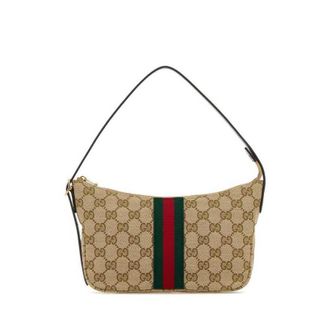 Gucci Lunetta Small Crossbody Bag In Sand And Brown GG Canvas