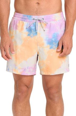 Billabong Lineup Layback Swim Trunks in Pale Peach at Nordstrom, Size Medium