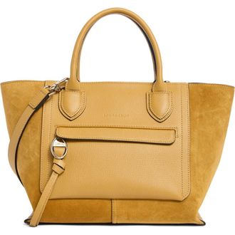 Longchamp Mailbox Medium Leather Tote in Honey at Nordstrom Rack