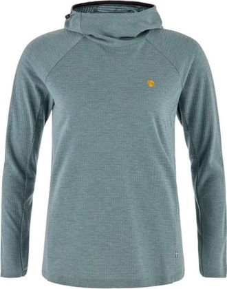 Fj&auml;llr&auml;ven Bergtagen Midlayer Hoodie Merinoshirt f&uuml;r Damen | blau