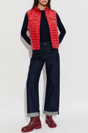 Moncler Wide-leg Jeans, Womens, Navy Blue