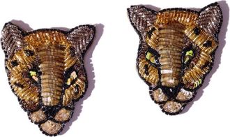 Simitri Cheetah Earrings in Gold at Nordstrom