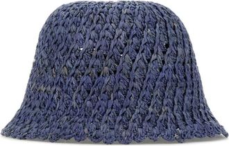 Helen Kaminski Rio Bucket Hat - Dames - Hoeden - Blauw - ONE Size - Accessoires