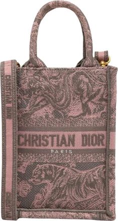 Dior Pre-owned Mini Toile de Jouy Vertical Book Tote - - Pre-owned - Donna - Rosa - ONE SIZE