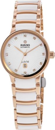 Rado Centrix Automatic Diamonds Silver Dial Two-Tone Ceramic & Stainless Steel Womens Watch R30019744