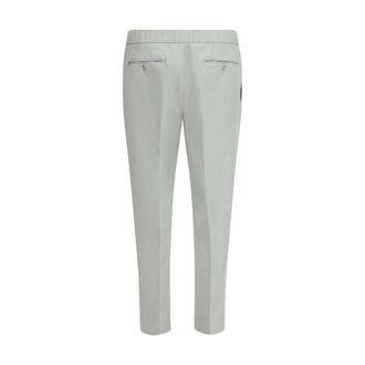 Brioni Mens White Linen Casual Pants