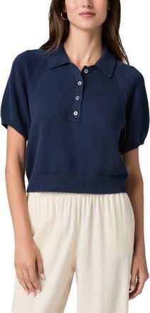 Paige Birch Polo Sweater in Navy at Nordstrom, Size Xx-Small