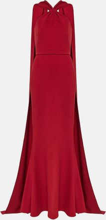 SAFiYAA Lilien halterneck crepe gown