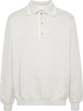 Dr&ocirc;le de Monsieur Le Polo Drule - Heren - Sweatshirts - Grijs - S - Katoen - Hoodies & sweatvesten