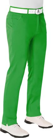 Royal & Awesome Mens Green Golf Trousers, Golf Chinos, Stylish Green Trousers for Men, Comfortable Fit, 44 Waist, 34 Leg