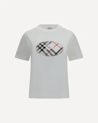 Burberry Knight Stamp Check cotton T-shirt Female M