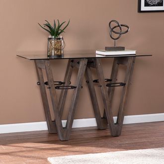 SEI Garrinston Reclaimed Wood Console Table