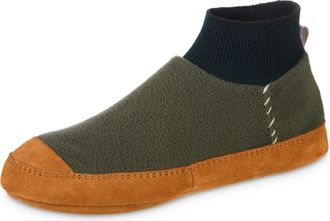 Acorn Unisex Polar Pair Ankle Fleece Slipper Sock, Dark Pine, 7.5-8.5 US Men