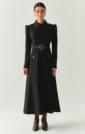 Exquise Bailee Midi Dress in Black at Nordstrom, Size Xx-Large