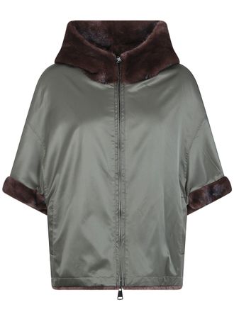 Betta Corradi Coat Hooded Zipped Dudu