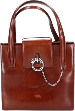 Cartier Pre-owned Handbags, female, Brown, Size: ONE SIZE Pre-owned Fabric Handbag