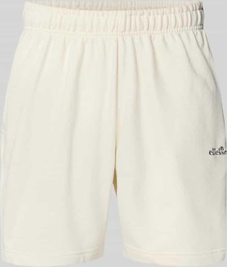Ellesse Shorts mit Logo-Stitching Modell ZANICA in Offwhite, Gr&ouml;&szlig;e XXL