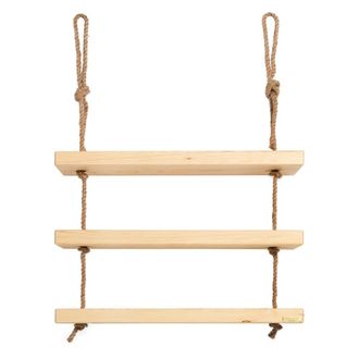 Hannun Estanter&iacute;a colgantede madera color natural con 3 baldas 70 cm