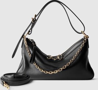 Gucci Starlet Medium Shoulder Bag, Black, Leather