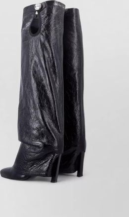 The Attico leather knee-high stiletto boots