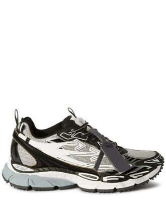 Off-white Grey Black Lace Up Sneakers