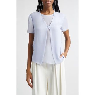 Emporio Armani Lilac Sheer Top at Nordstrom, Size 14 Us