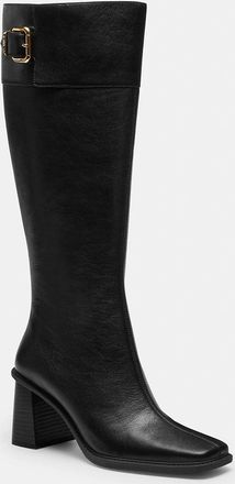 Coach Heeled Buckle Boot