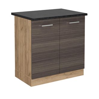 Vicco Armario Bajo Para Fregadero R-line, Gris Noble, 80 Cm, Et Antracita