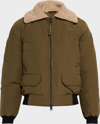 Canada Goose Men & apos;s Chilliwack Fleece-Collar Down Bomber Jacket