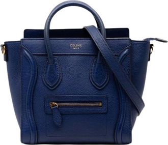 Celine Pre-owned Handbags, female, Blue, Size: ONE SIZE Pre-owned The Luggage Tote
