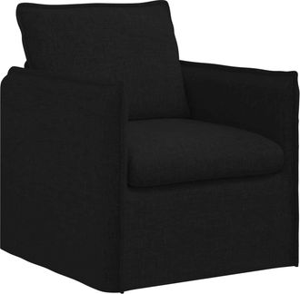 vidaXL Sof&aacute; Negro 75 X 82 X 85 Cm Tela Vidaxl