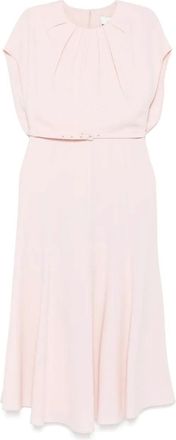 Roland Mouret Abito midi con cintura - Toni neutri