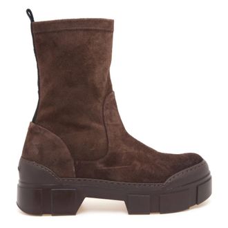 Vic Mati&eacute; Iconico Tronchetto - female - Vic Mati&eacute; - Ankle Boots - Brown - 8 UK - Shoes
