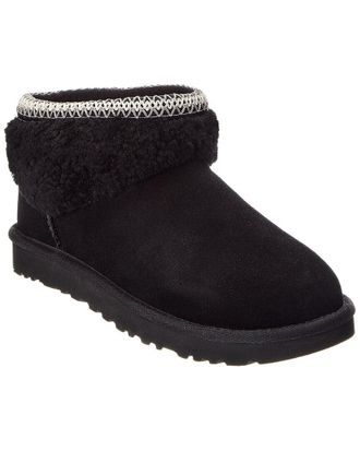 UGG W Classic Ultra Mini Maxi Curly Suede & Sherpa Bootie