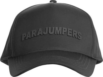Parajumpers Mens Parajumpers Gemini Monotone Logo Charcoal Grey Cap - Black - Size: ONE size